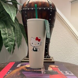 Limited Edition Starbucks Hello Kitty Stainless Steel Cup Tumbler with Straw